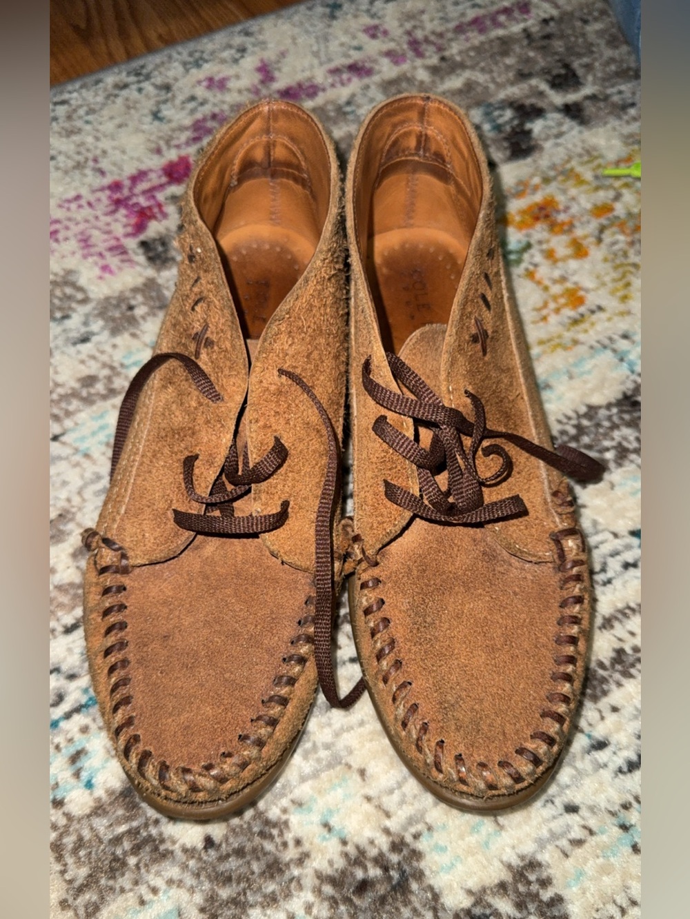 Cole Haan Casual Brown Suede Moccasin Shoe